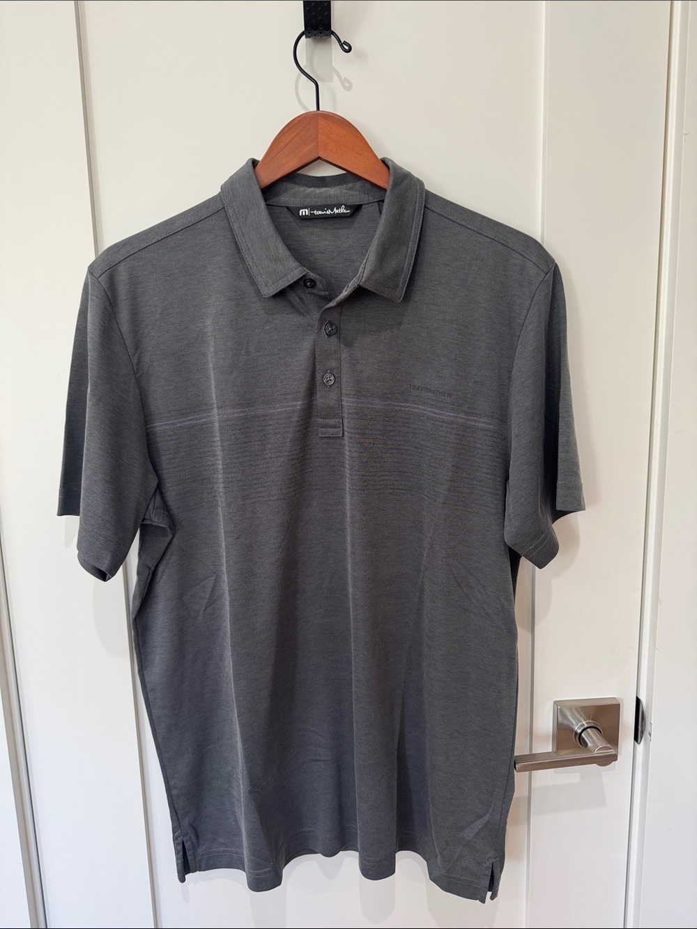 Men's Travis Mathew’s Gray Polo Shirt
